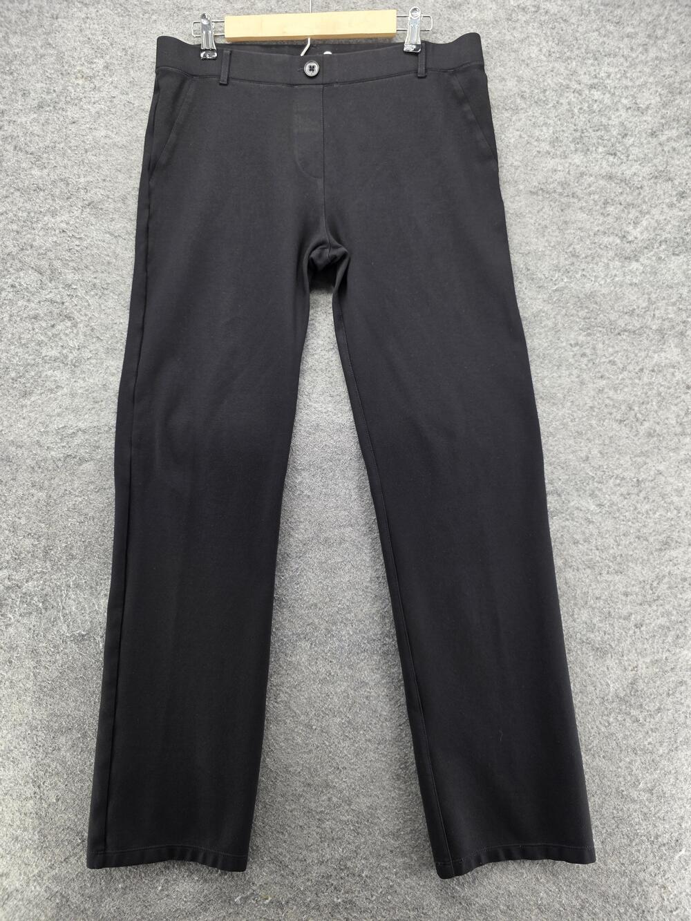Betabrand Pants Womens XL Tall Black Dress Pants Slim Stretch Pockets 33 In